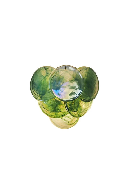 Green Art Glass Discs Wall Lamp | morylighting