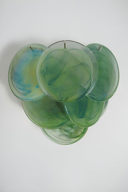 Green Art Glass Discs Wall Lamp - view 22 | morylighting