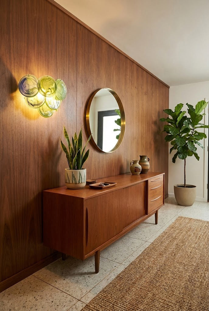 Green Art Glass Discs Wall Lamp - view 9 | morylighting