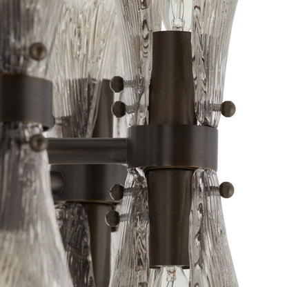 Gwendolyn 16-Light Chandelier with Smoke Glass: Artistic, Modern, and Elegant Lighting