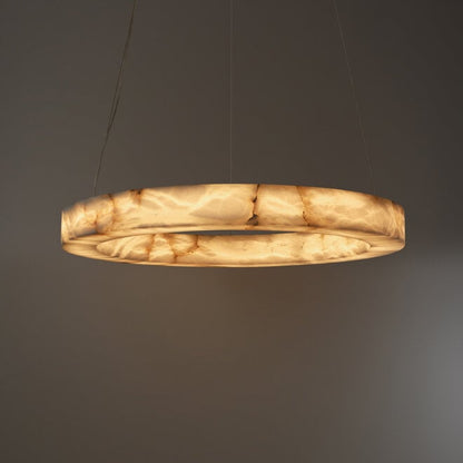 Halo Alabaster Natural Stone Chandelier