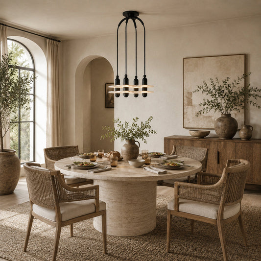 Median Alabaster Mono 4 Pendants
