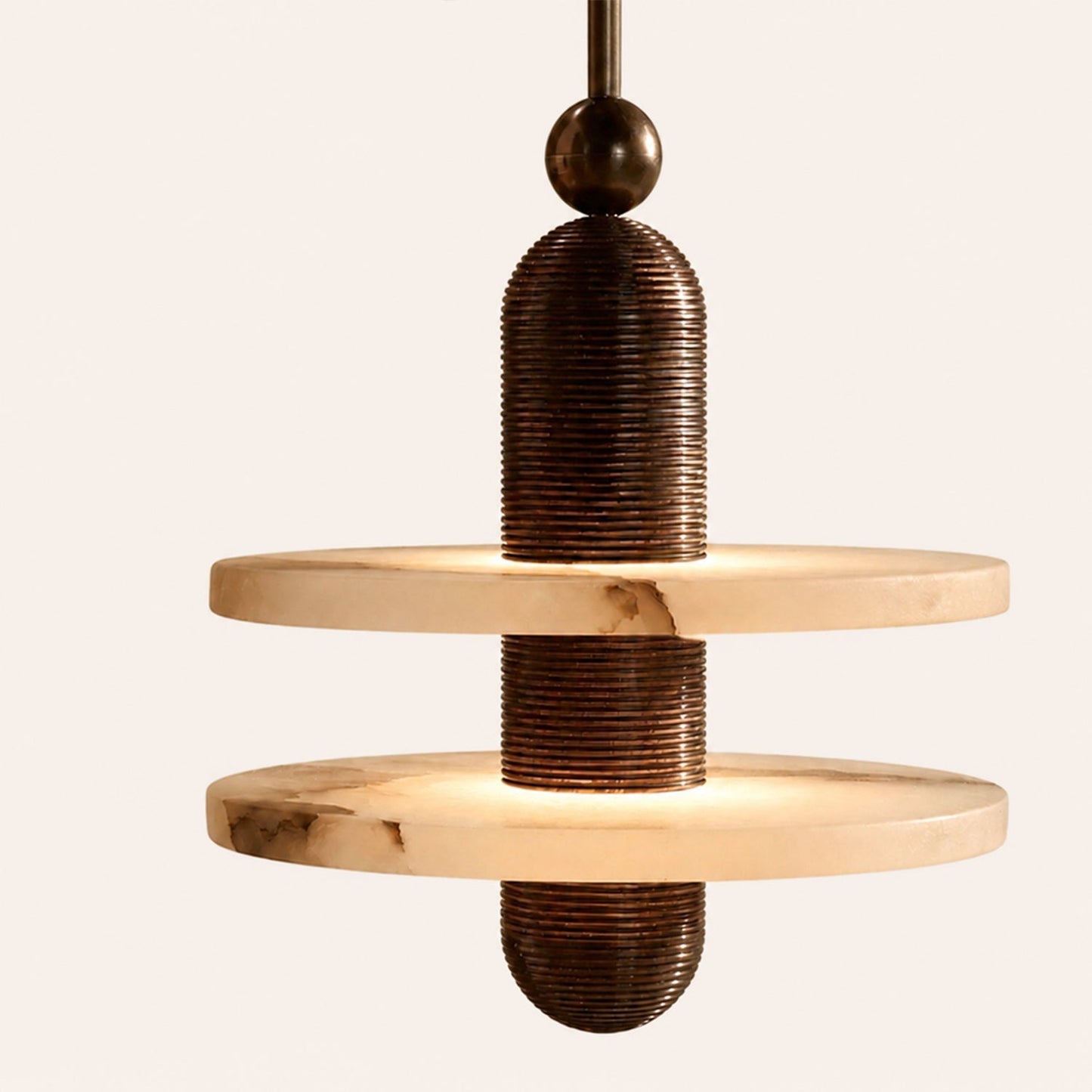 Median Alabaster Mono 2 Pendants