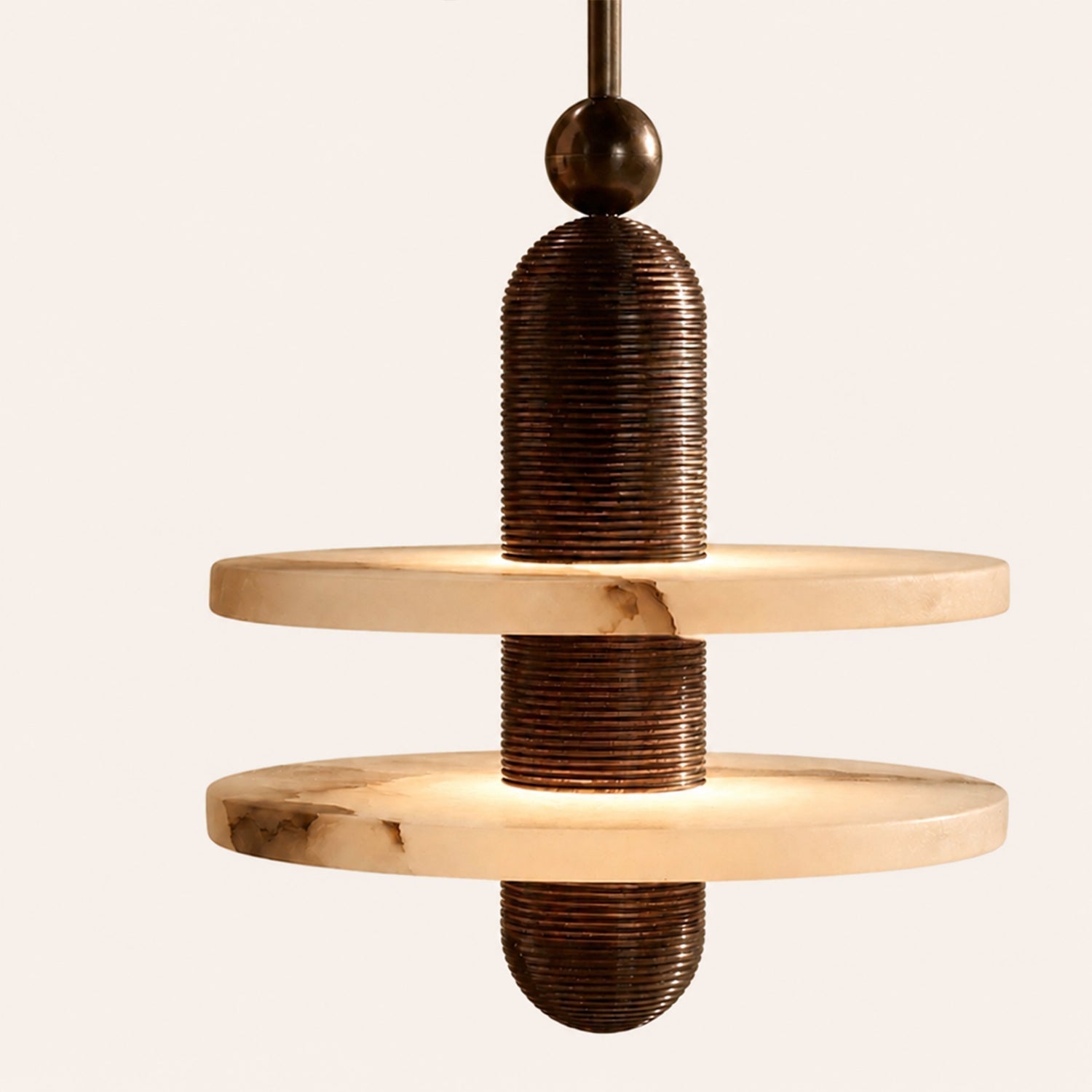 Median Alabaster Mono 2 Pendants