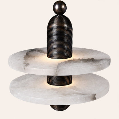 Median Alabaster Mono 2 Pendants