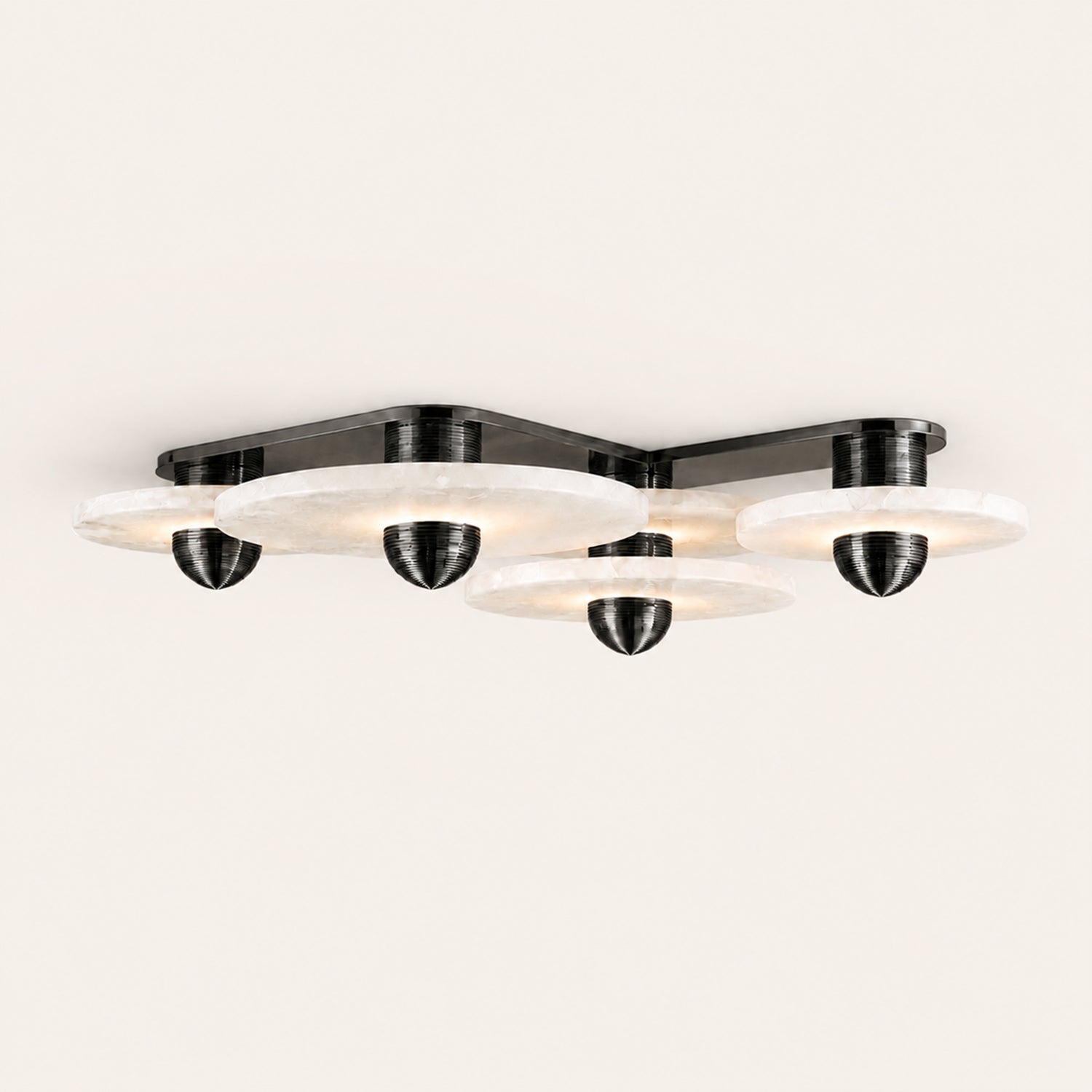 Median Alabaster Flush mount - 4 Surface
