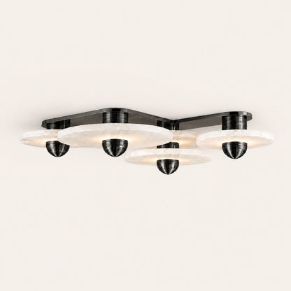 Median Alabaster Flush mount - 4 Surface