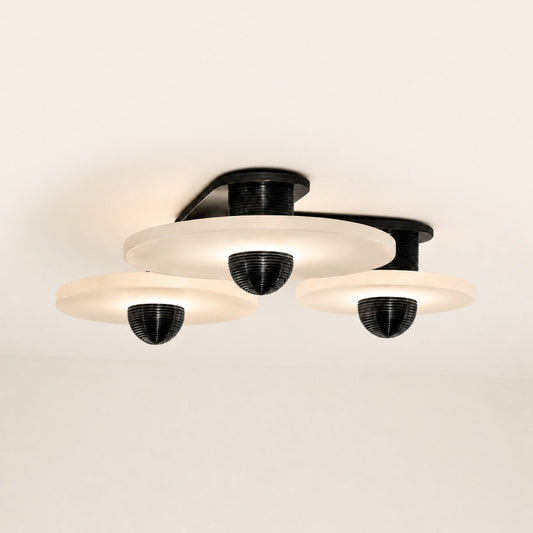 Median Alabaster Flush mount - 3 Surface