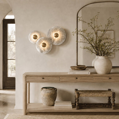 Median Alabaster Flush mount - 3 Surface