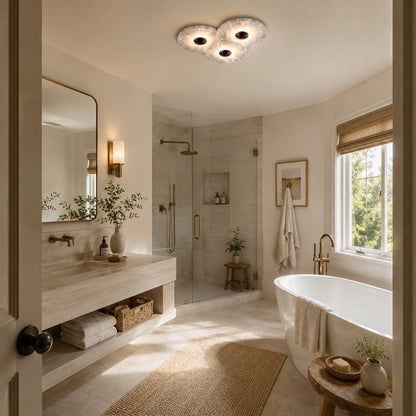 Median Alabaster Flush mount - 3 Surface