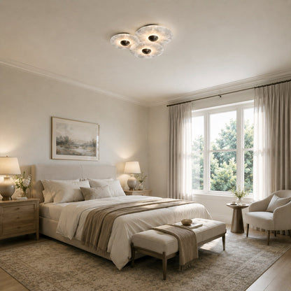 Median Alabaster Flush mount - 3 Surface