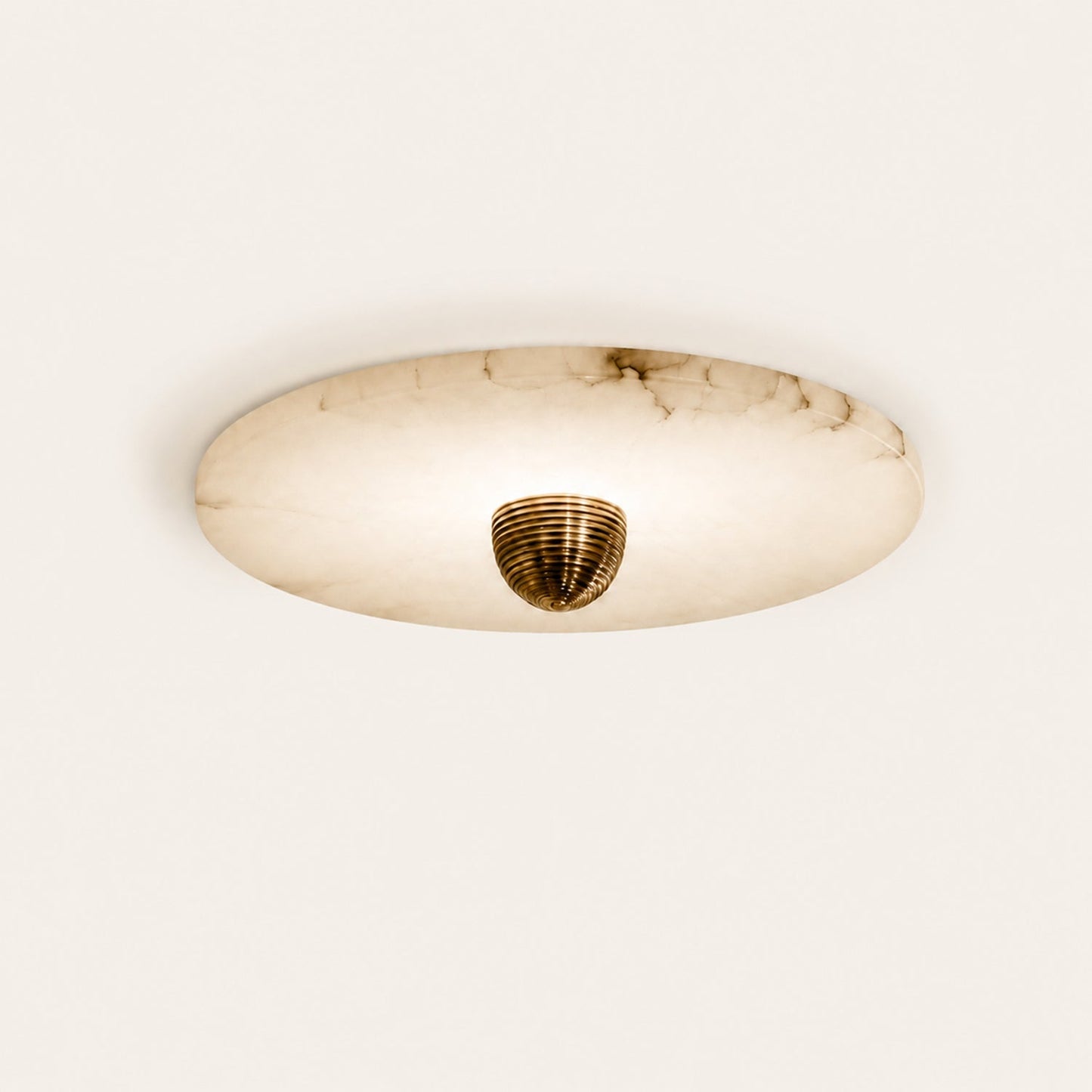 Median Alabaster Flush mount Wall Sconce