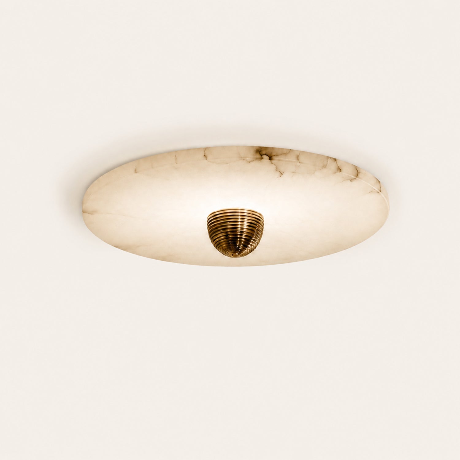 Median Alabaster Flush mount Wall Sconce