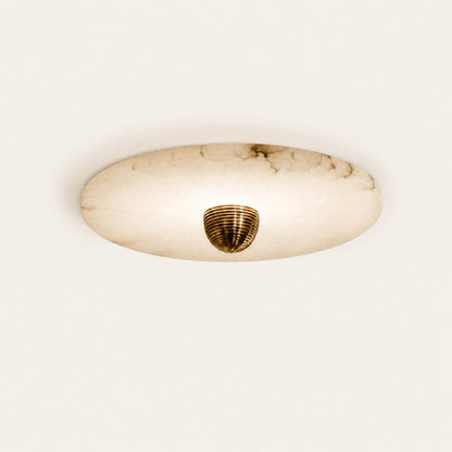 Median Alabaster Flush mount Wall Sconce
