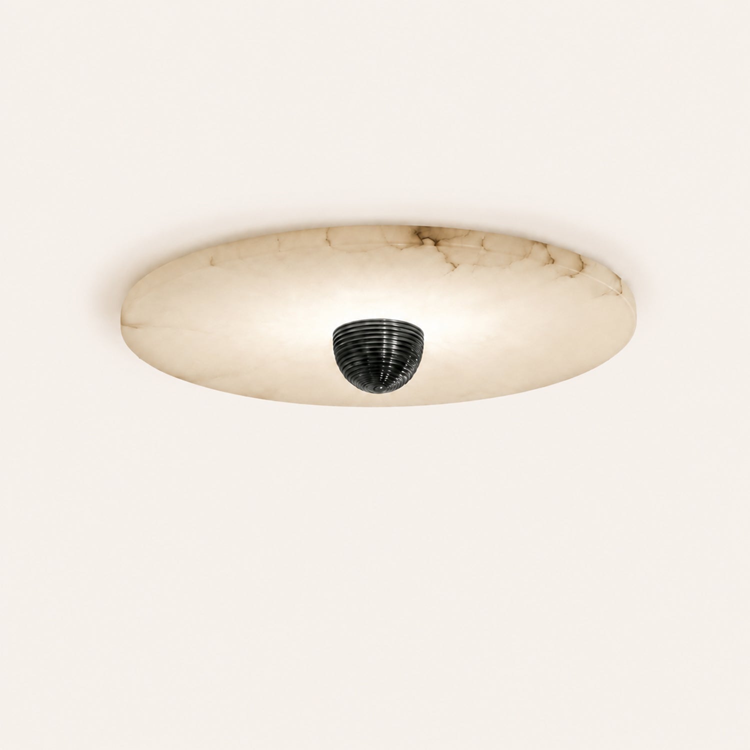 Median Alabaster Flush mount Wall Sconce