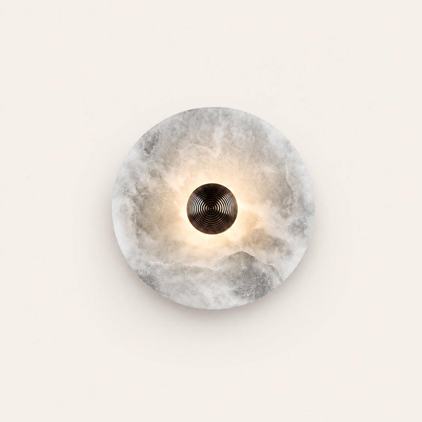 Median Alabaster Flush mount Wall Sconce