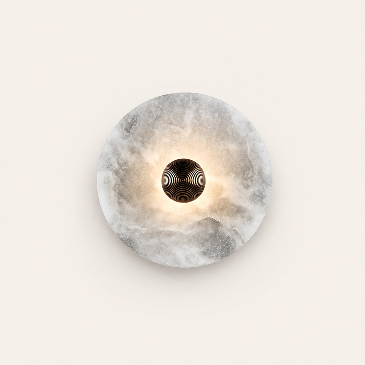 Median Alabaster Flush mount Wall Sconce