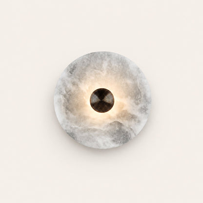 Median Alabaster Flush mount Wall Sconce