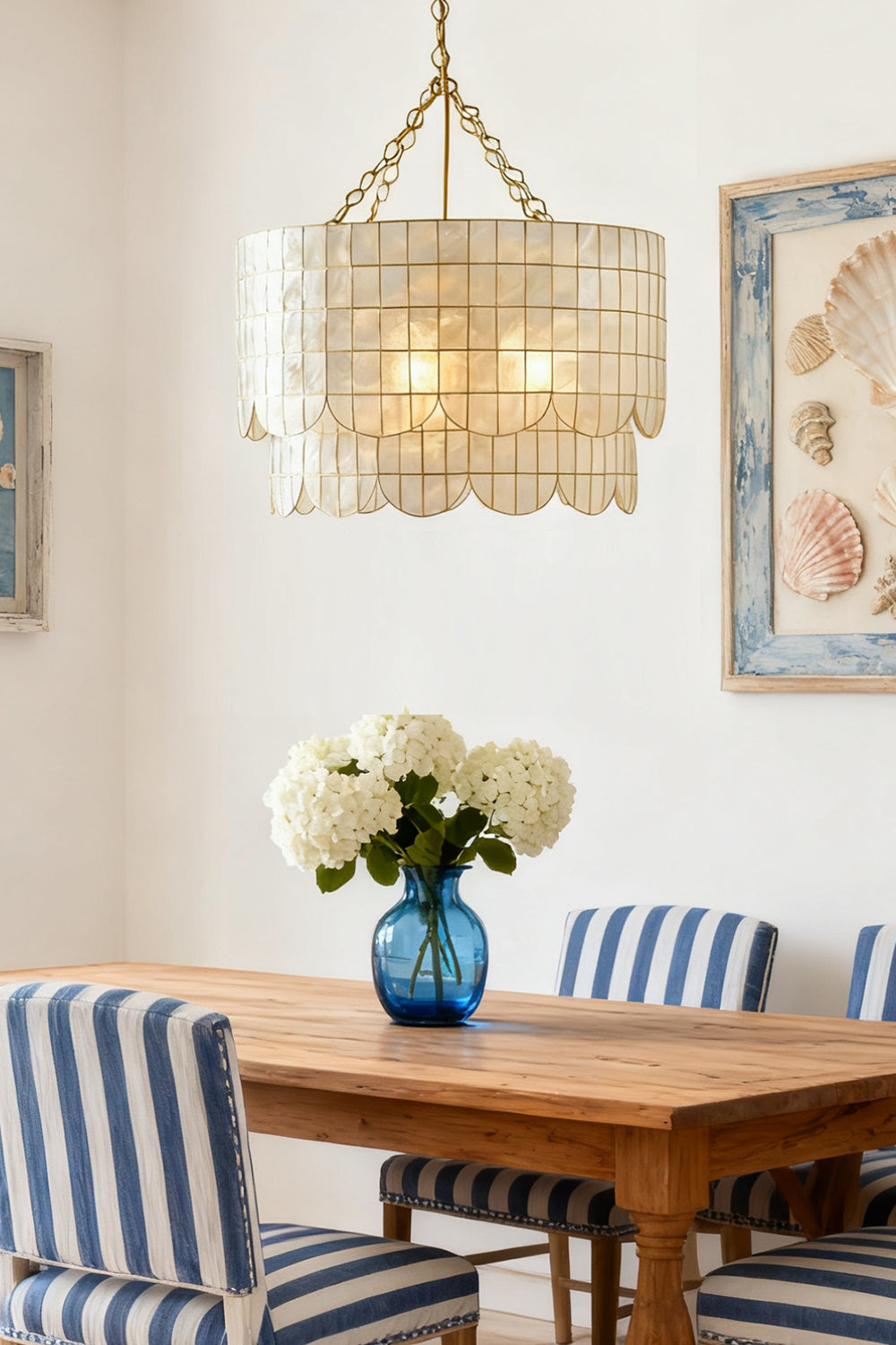 Hailee Capiz Chandelier - view 8 | morylighting
