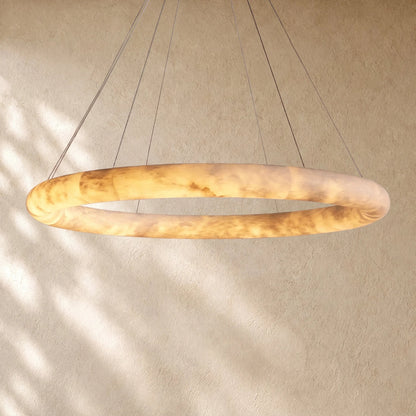 Halimas Halo Alabaster Chandelier