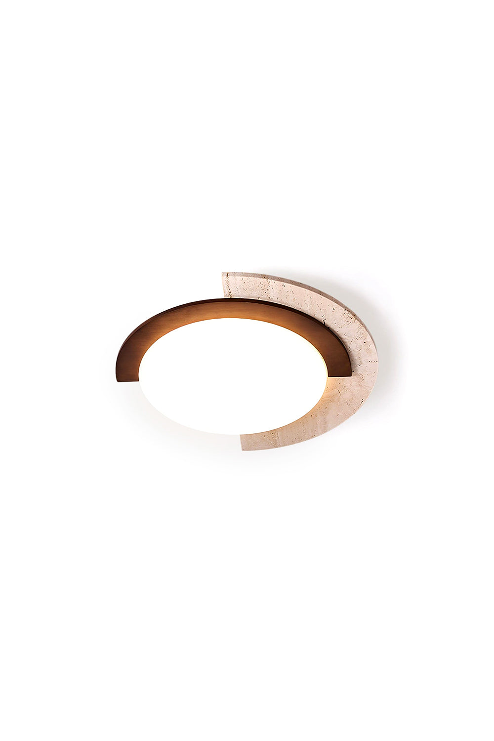 Halo Travertine Ceiling Light | morylighting