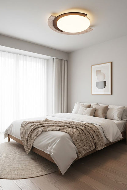Halo Travertine Ceiling Light - view 4 | morylighting