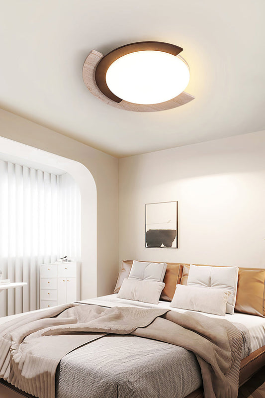 Halo Travertine Ceiling Light - view 2 | morylighting