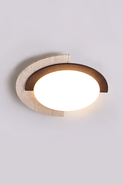 Halo Travertine Ceiling Light - view 12 | morylighting