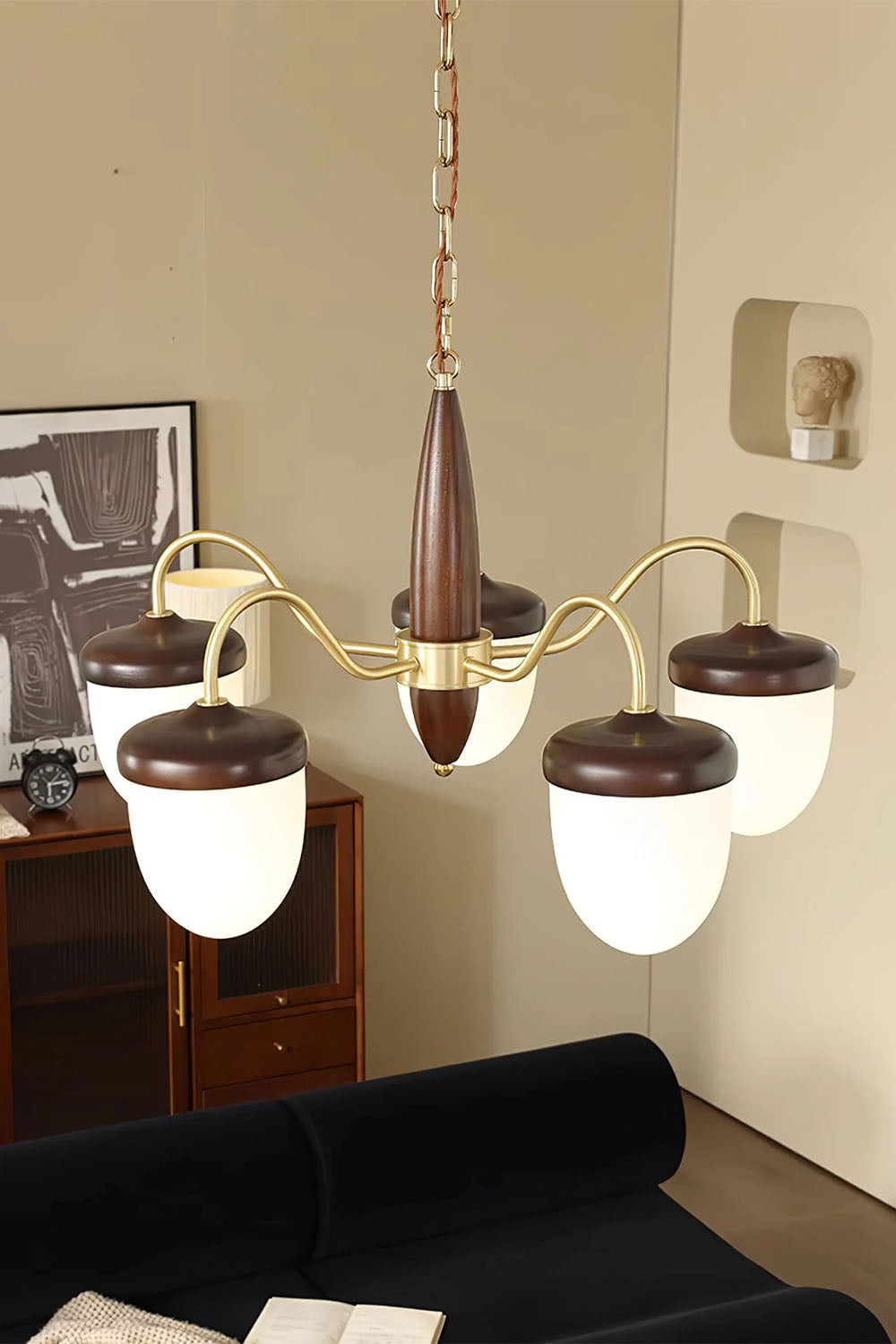 Hazelnut Branch Chandelier - view 8 | morylighting