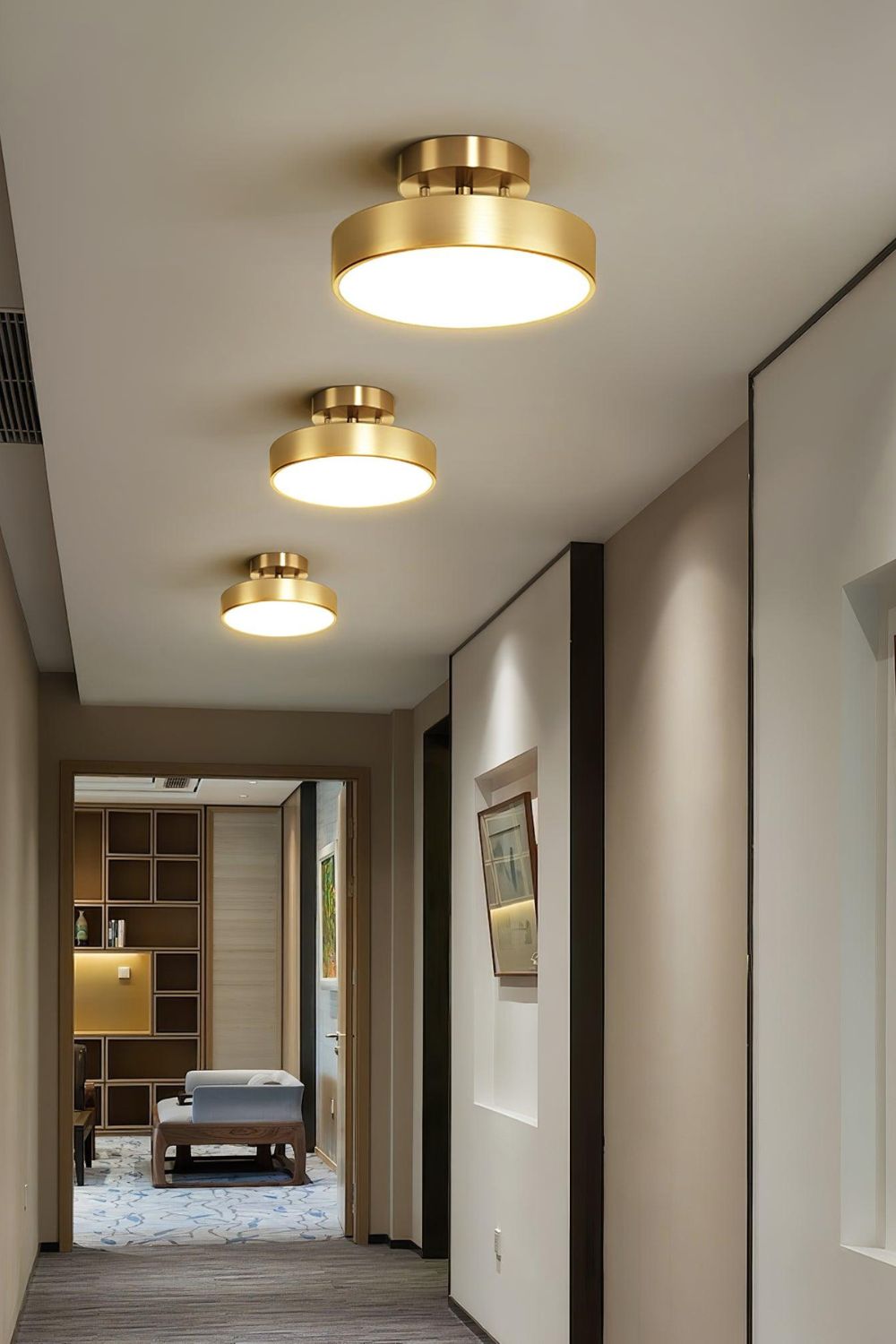Brass Hero Rotating Ceiling Lamp - view 3 | morylighting