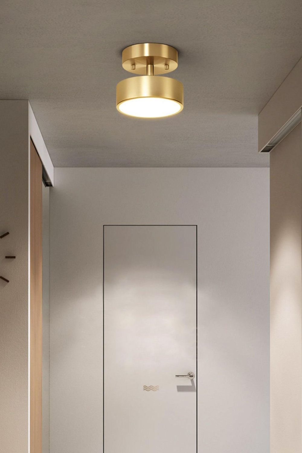 Brass Hero Rotating Ceiling Lamp - view 12 | morylighting