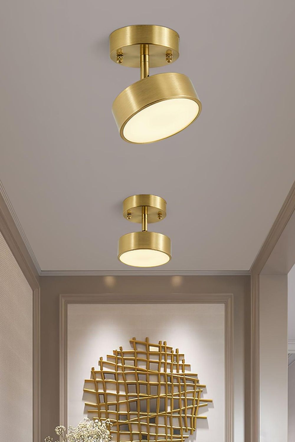 Brass Hero Rotating Ceiling Lamp - view 15 | morylighting