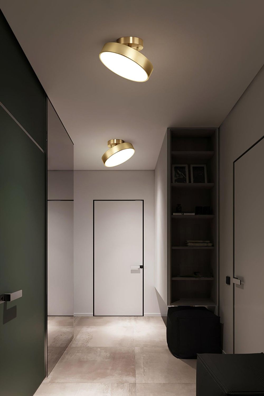 Brass Hero Rotating Ceiling Lamp - view 4 | morylighting