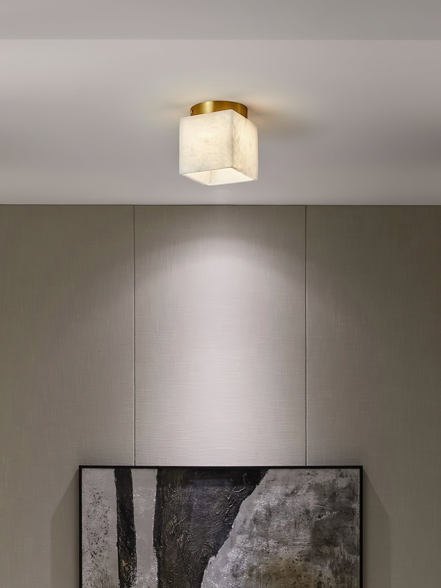 Budnick  Alabaster Ceiling Light