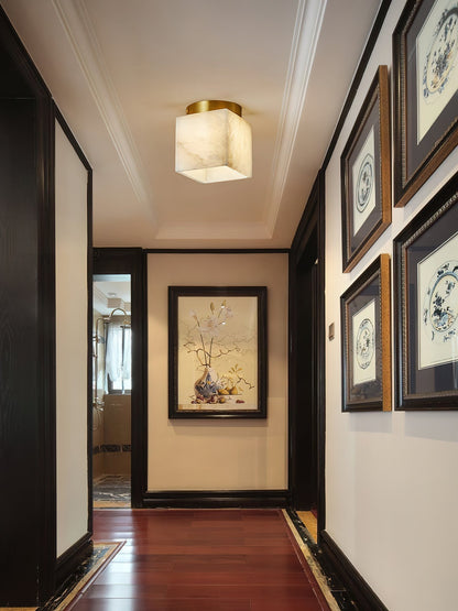 Budnick  Alabaster Ceiling Light