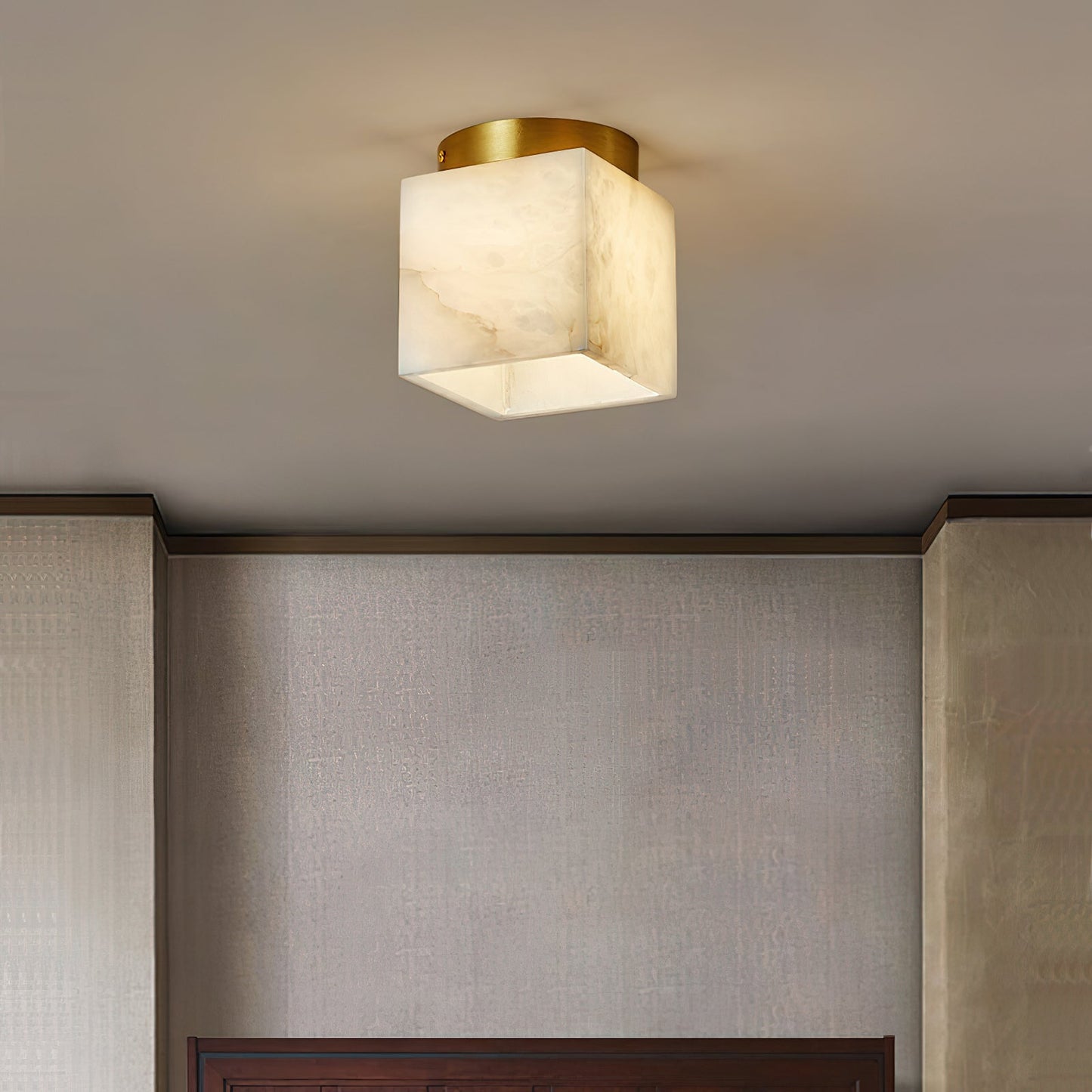 Budnick  Alabaster Ceiling Light
