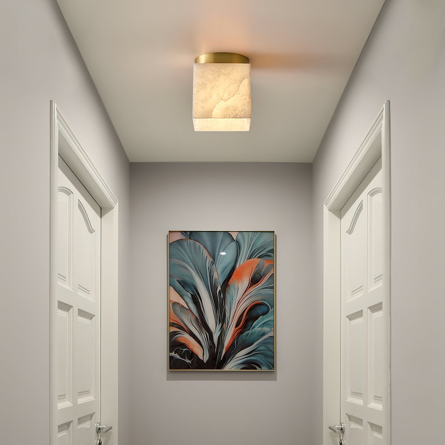 Budnick  Alabaster Ceiling Light