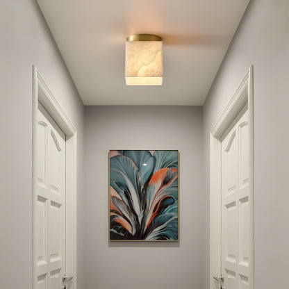 Budnick  Alabaster Ceiling Light