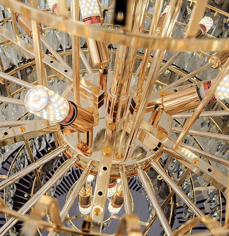 Morylighting Grand Empire Tiered Crystal Chandelier - Background Shot