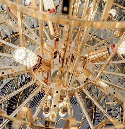 Morylighting Grand Empire Tiered Crystal Chandelier - Background Shot