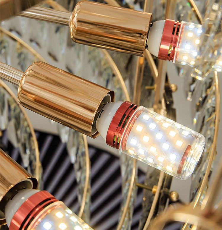 Morylighting Grand Empire Tiered Crystal Chandelier - Background Shot