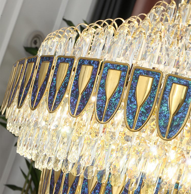 Morylighting Grand Empire Tiered Crystal Chandelier - Background Shot
