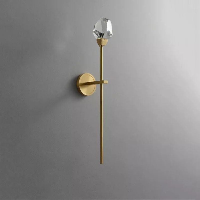 LA Nicole Crystal Prisms Wall Sconce
