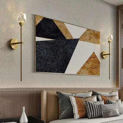 LA Nicole Crystal Prisms Wall Sconce