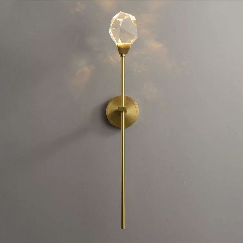 LA Nicole Crystal Prisms Wall Sconce