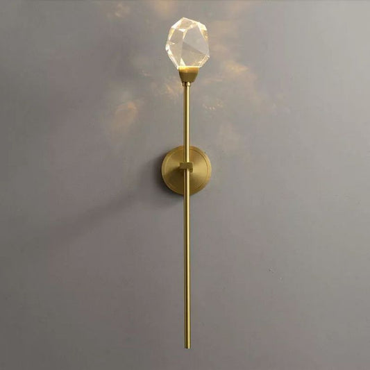 LA Nicole Crystal Prisms Wall Sconce