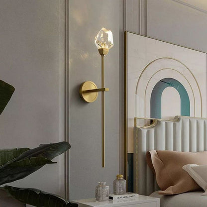 LA Nicole Crystal Prisms Wall Sconce