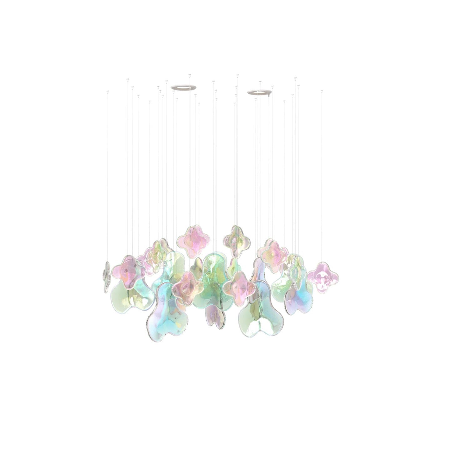 Galaxy Iris Iridescent Blossom Chandelier