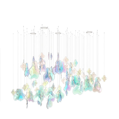 Galaxy Iris Iridescent Blossom Chandelier