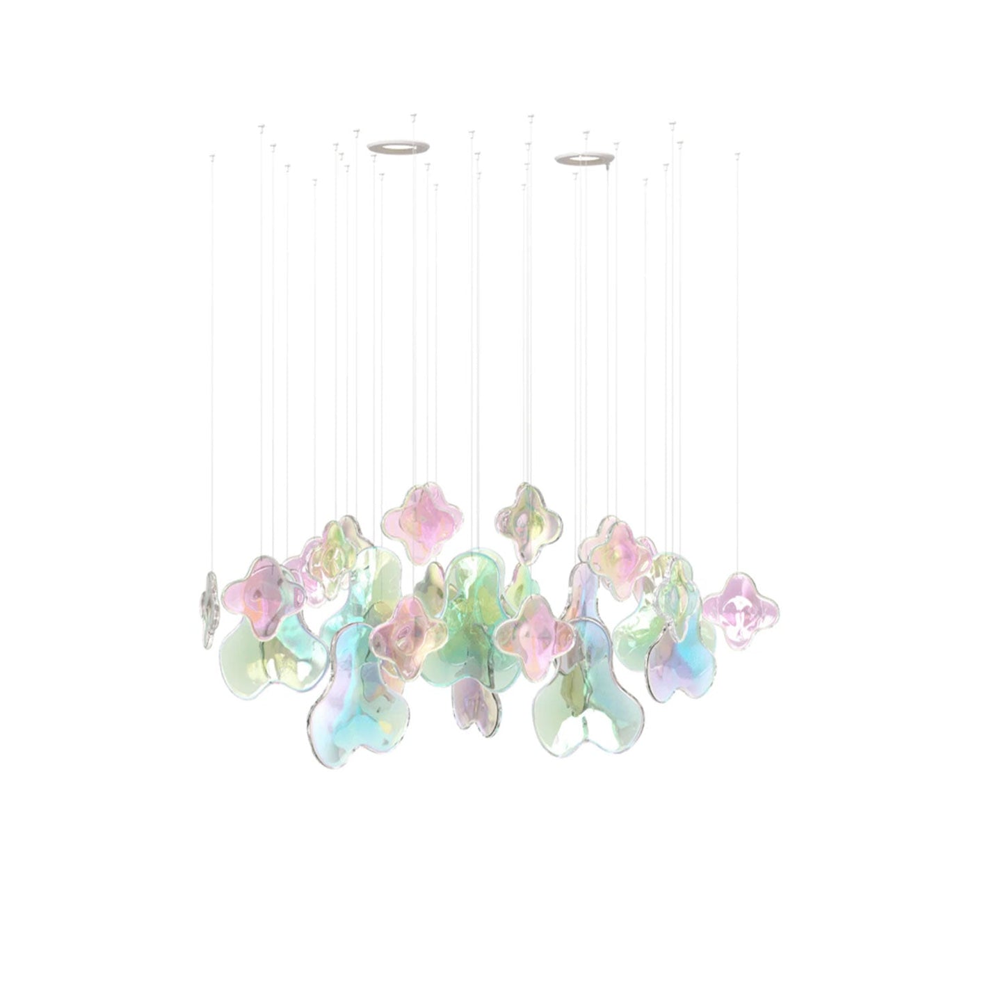 Galaxy Iris Iridescent Blossom Chandelier